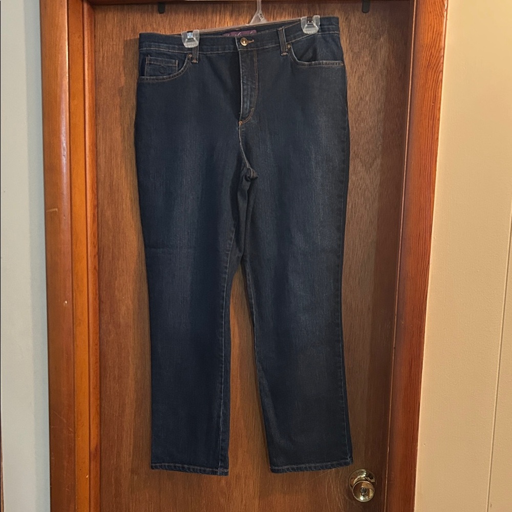 Gloria Vanderbilt Women's Classic Navy Straight Leg Jeans